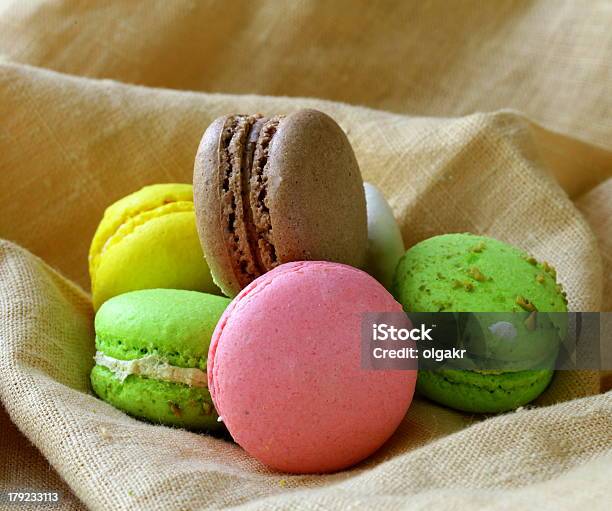 Multicolored Macaroon Cookies Traditional French Pastries Stock Photo - Download Image Now