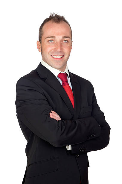 istock Young businessman with red tie 179233183