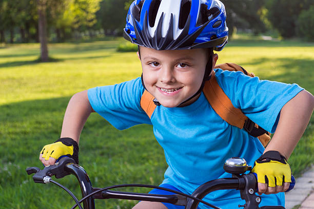 istock Little boy riding a bike 179233367