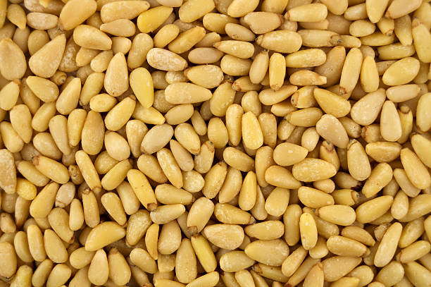 istock Closeup of shelled raw pine nuts 179233705