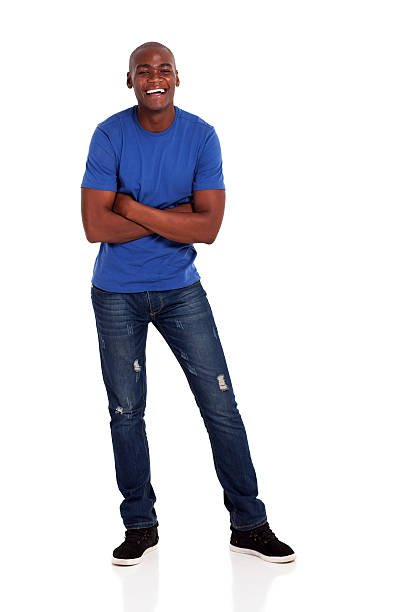 istock cheerful young african american man with folded arms 179233923