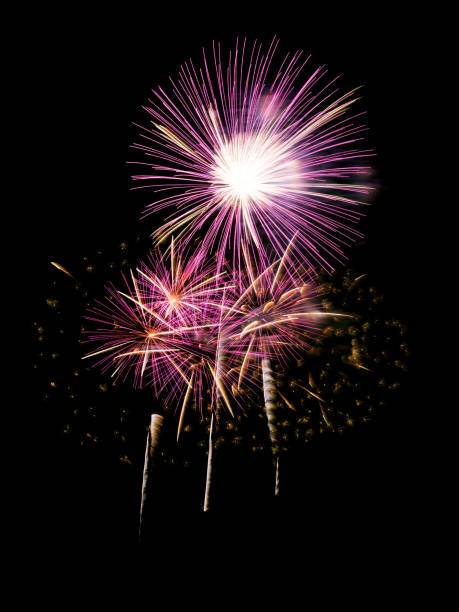 istock Brightly Colorful Fireworks on twilight background 1792339511