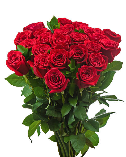 istock Colorful flower bouquet from red roses isolated on white backgro 179233976