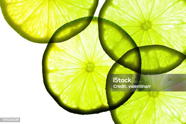 Verde Lima Foto de stock y más banco de imágenes de Alimento - Alimento, Blanco - Color, Brillante