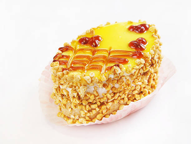 istock Round sweet yellow cake 179234326