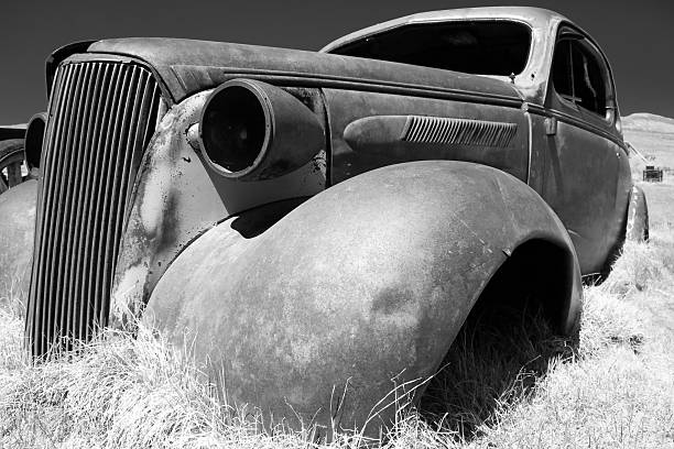 istock Shell of vintage car 179235782