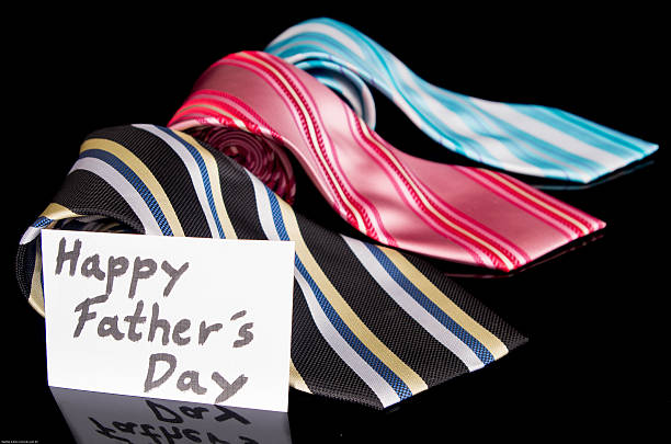 istock Happy Fathers Day tag with neckties 179236150