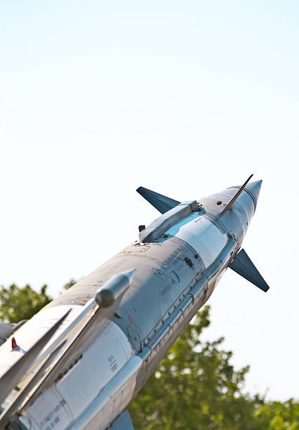 istock aircraft combat missiles aimed at the sky 179236531