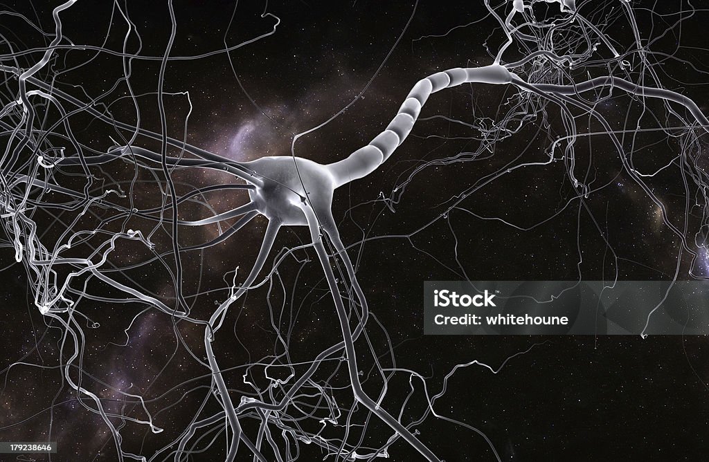 Célula Neurônio - Foto de stock de Axônio royalty-free