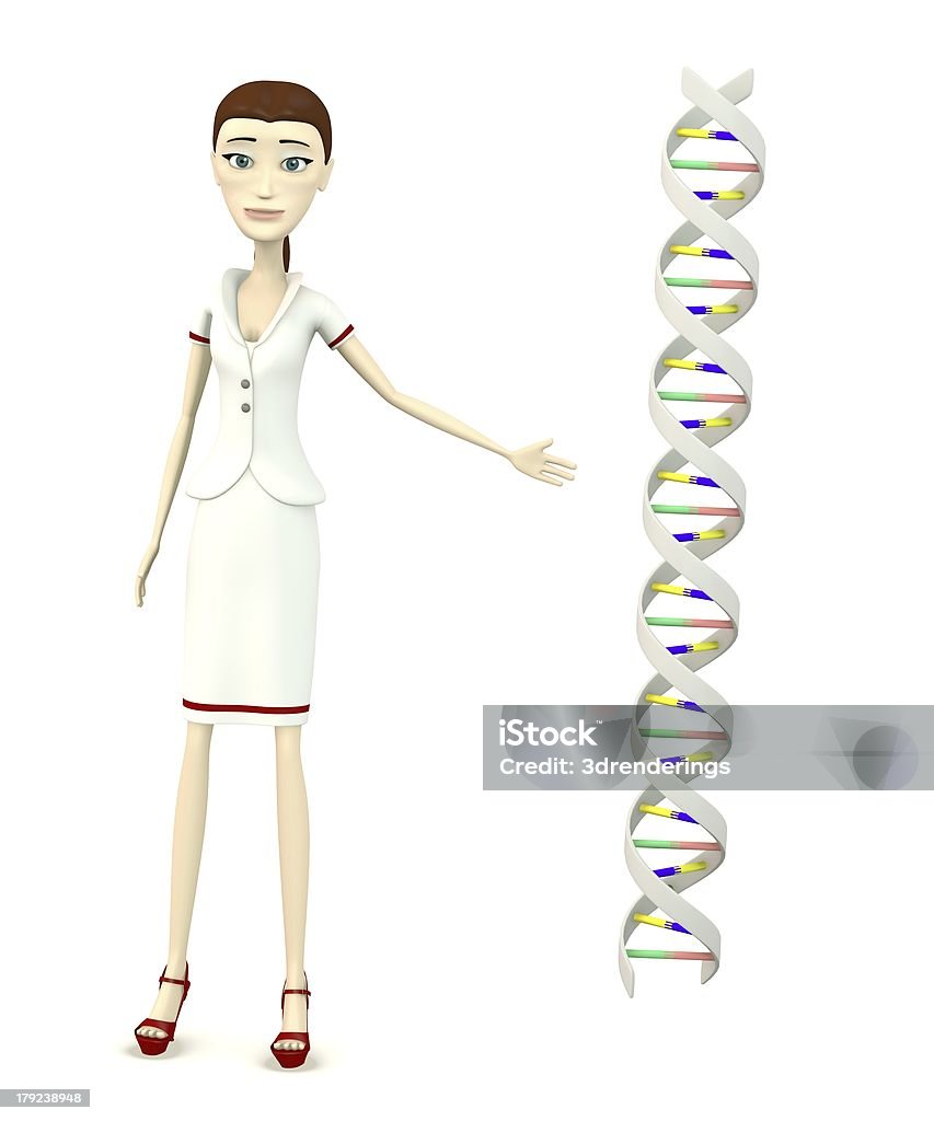 Personagem com DNA - Royalty-free ADN Foto de stock