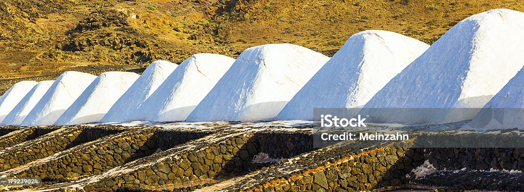 Salt-Raffinerie, Salzwasser von Janubio, Lanzarote - Lizenzfrei Alt Stock-Foto