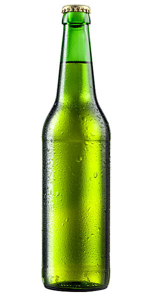 istock Bottle of beer with drops 179239111