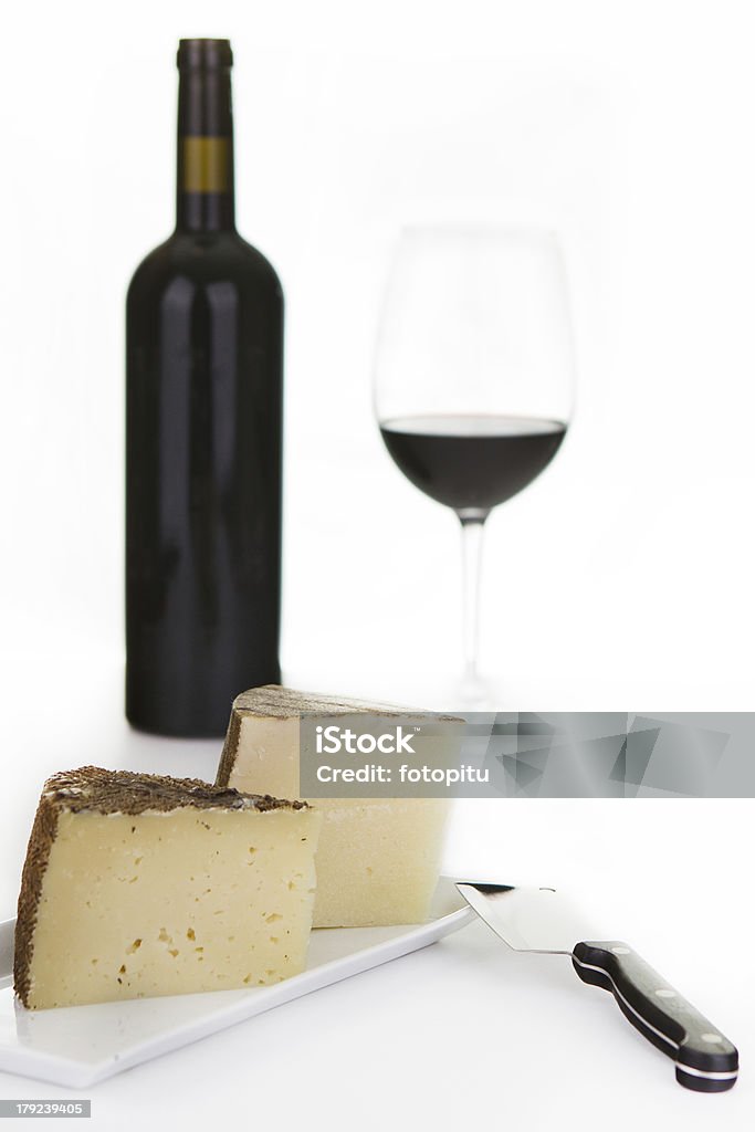 Formaggio e vino rosso - Foto stock royalty-free di Aperitivo