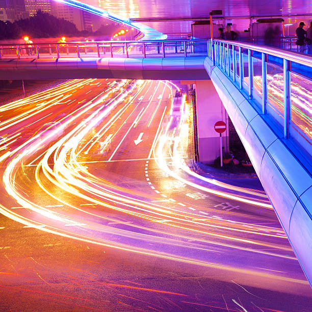 istock moving car with blur light through city at night 179239471