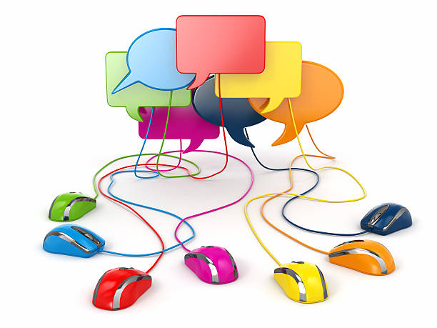 istock Concept of social network. Forum or chat bubble speech. 179239636