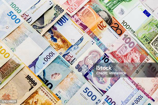 Currency Paper Stock Photo - Download Image Now - Currency Exchange, Exchange Rate, European Union Currency