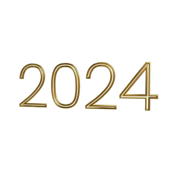 istock 3d rendering 2024, happy new year 3d text typography design element 1792399946