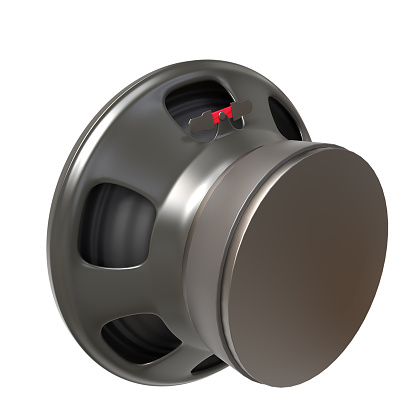 High-Fidelity 3D Audio Speaker Illustration - Sound Technology and Entertainment Concept