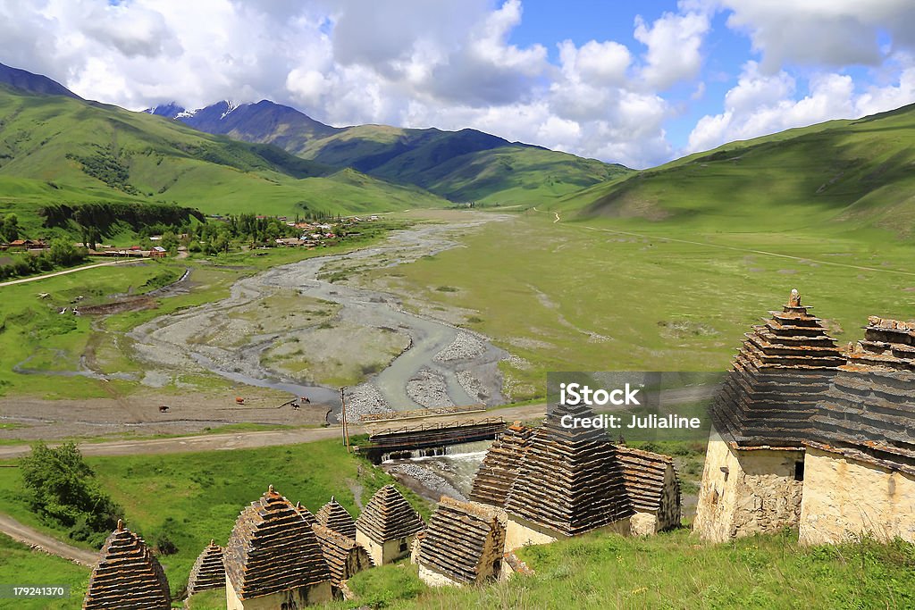 Dead town in Caucasus mountains Image of dead town in Caucasus mountains Caucasus Stock Photo