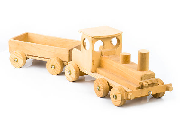 istock Old wooden train on a white back ground 179241561