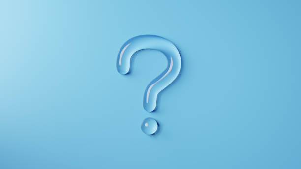 istock 3D Illustration.3D question mark on light blue background. Transparent question mark like glass. (horizontal) 1792417270