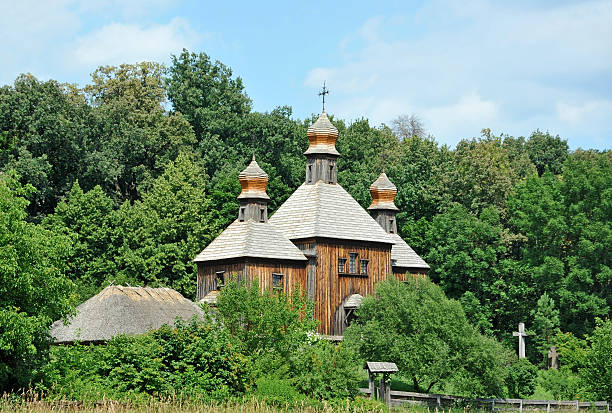 istock Antique wooden church 179242688