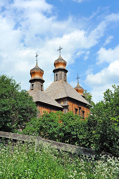 istock Antique wooden church 179242692
