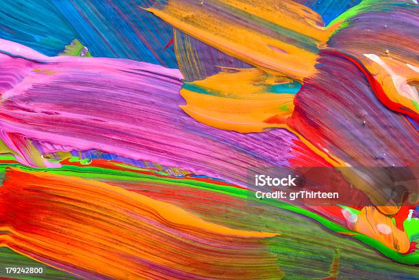 Foto de Arte Abstrata De Fundo Fundo Pintado À Mão Sem Feita e mais fotos de stock de Abstrato