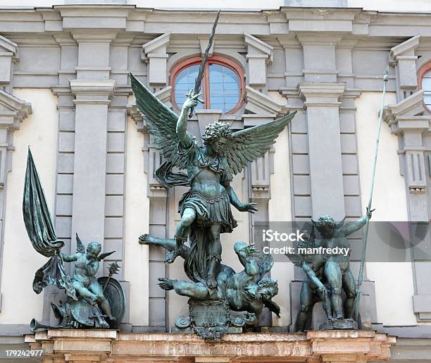 Skulptur Aus Augsburg Stockfoto und mehr Bilder von Augsburg - Augsburg, Architektur, Barock