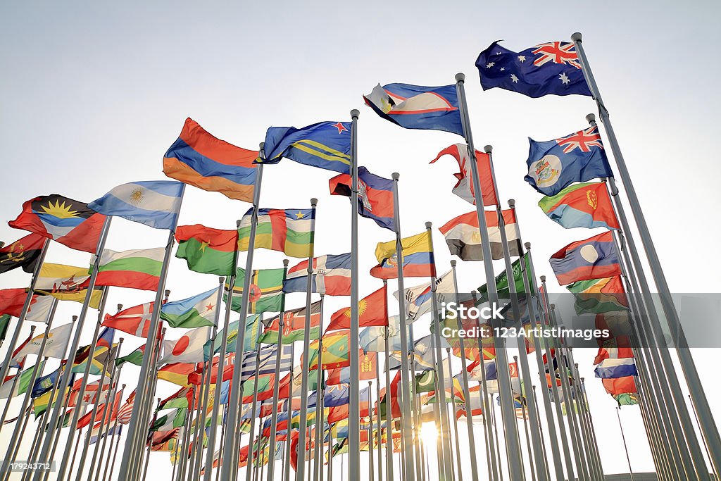 British Commonwealth and World national flags British Commonwealth and World national flags all over the world National Flag Stock Photo