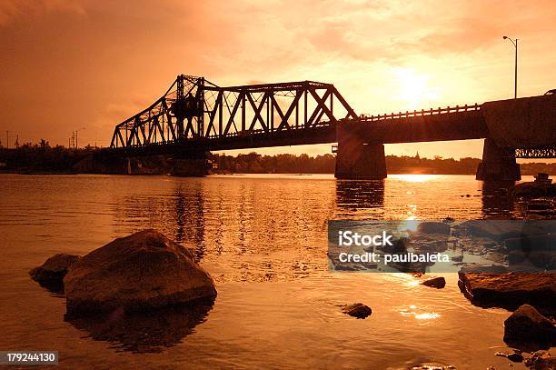 Bridge Sunset Stock Photo - Download Image Now - Bridge - Built Structure, Business, Canada