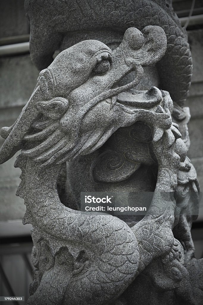 Chinesischer Drache statue - Lizenzfrei Architektur Stock-Foto