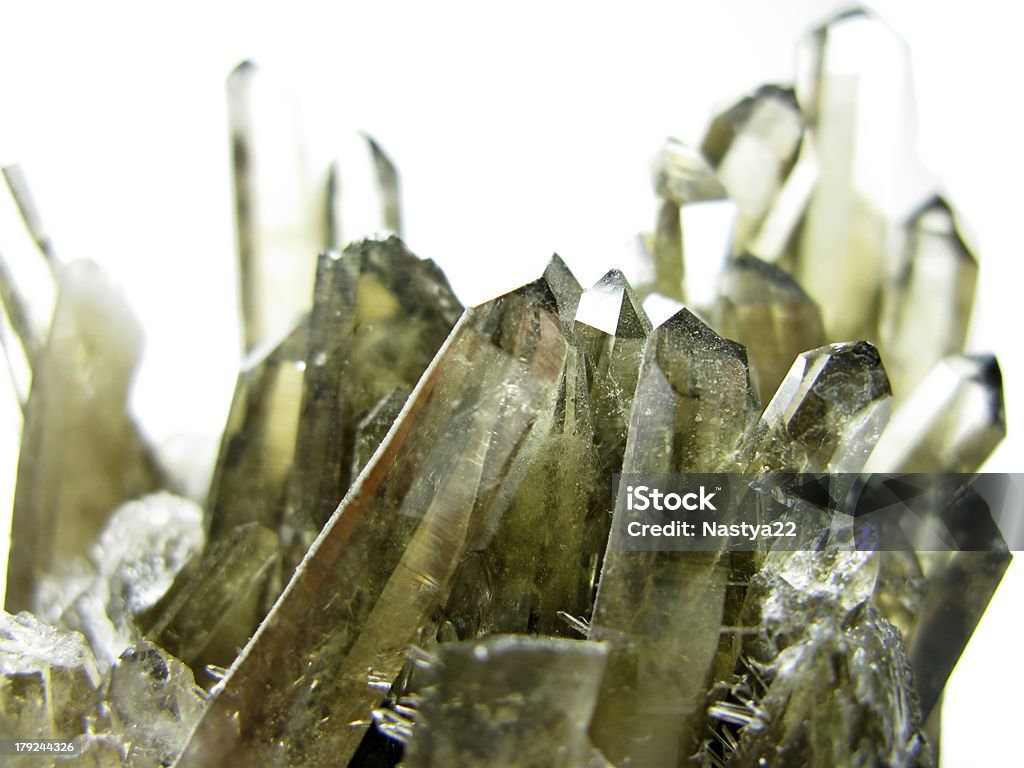 Efeito smoky Quartzo geode cristais geológicas - Royalty-free Abstrato Foto de stock