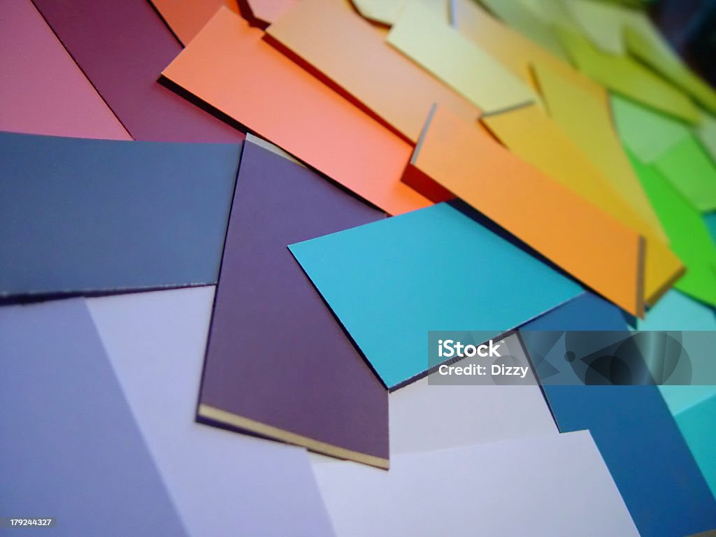 Farbe Probieren Sie Karten - Lizenzfrei Blau Stock-Foto