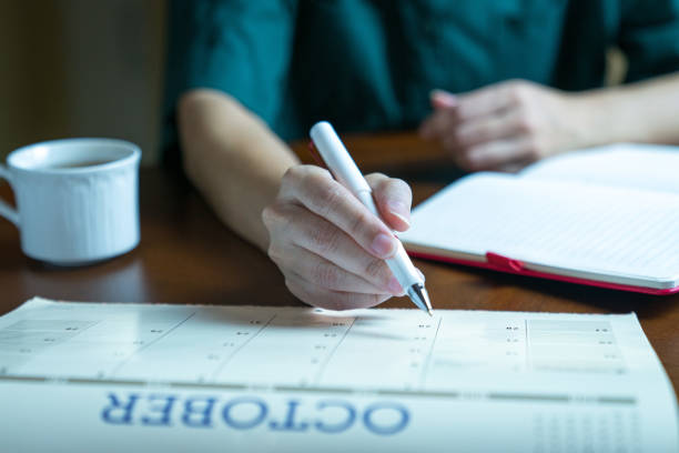 istock Meeting or appointments to be put inside on calendar concept. 1792449296