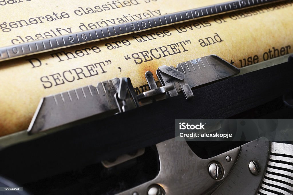 Secret documento - Royalty-free Classificados Foto de stock