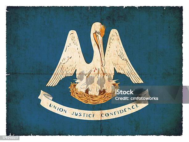 Bandiera Del Grunge Della Louisiana - Fotografie stock e altre immagini di Bandiera - Bandiera, Composizione orizzontale, Costa del Golfo degli Stati Uniti d'America