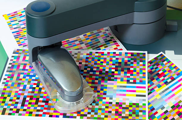 istock Spectrophotometer robot measuring color patches on test arch 179245990