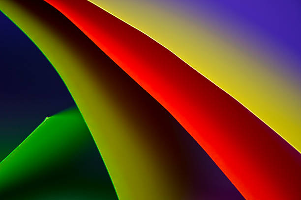 istock Abstract colored paper background stacked in curved shape 179246046