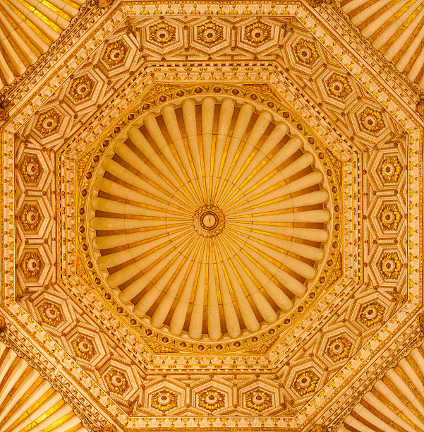 Toledo - Cupola from Synagogue Santa Maria la Blanca. Construction date sometime in the late twelfth century or early thirteenth century on March 8, 2013 in Toledo, Spain.