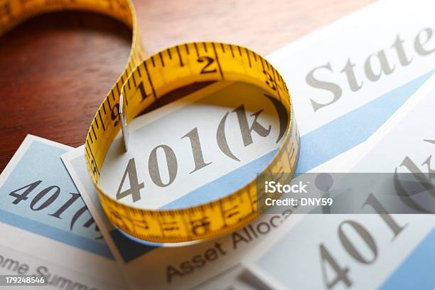 Declaración Retirerment Cuenta Foto de stock y más banco de imágenes de 401k - Palabra en inglés - 401k - Palabra en inglés, Ahorros, Asesor financiero