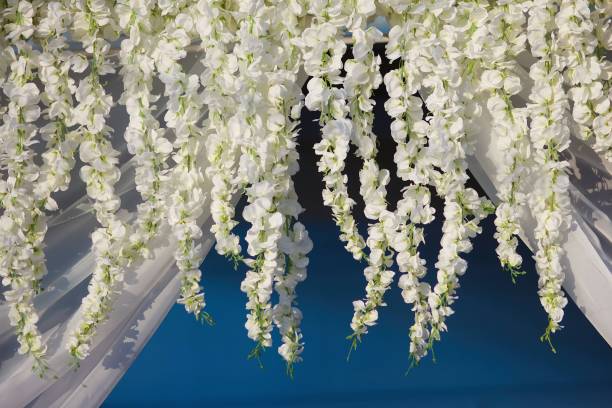 istock The composition is made by florists from fresh flowers at the party 1792492401