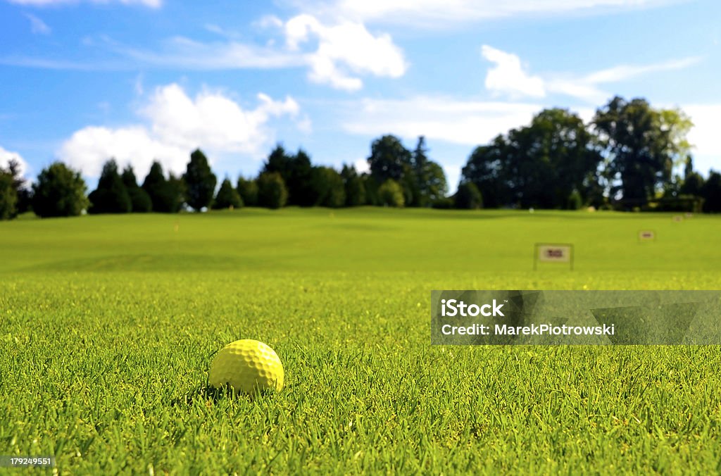 Pallina da Golf con intervallo di numeri - Foto stock royalty-free di Disc golf