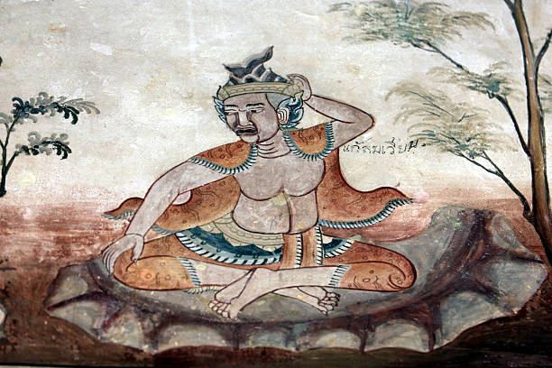 istock Hermit Painting  at Wat Matchimawat Thailand 179250046
