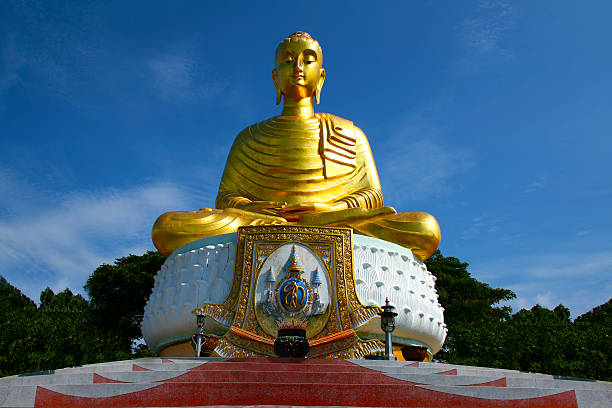 Golden Buddha Temple / Thailand Golden Buddha Temple / Thailand wat tham sua stock pictures, royalty-free photos & images
