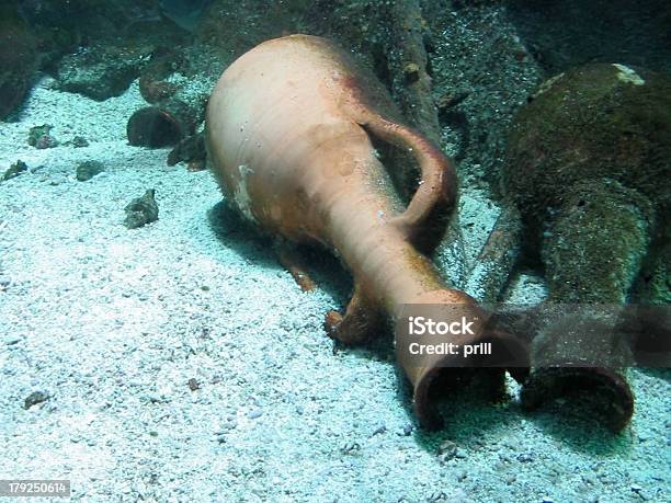 Underwater Scenery With Amphora Stock Photo - Download Image Now - Underwater, Antiquities, Amphora