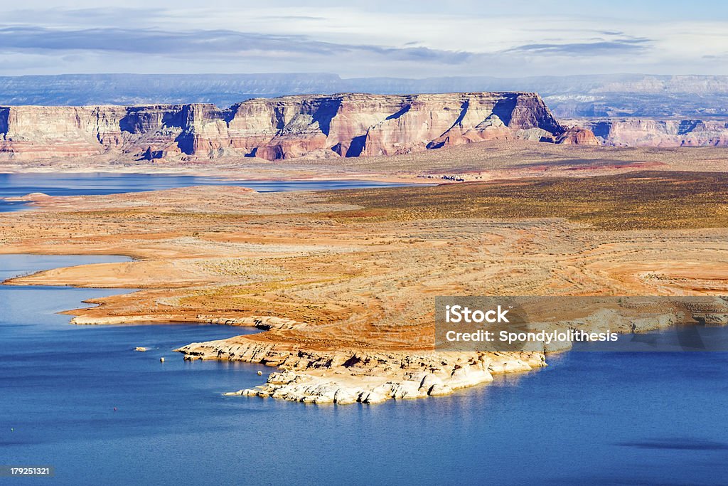 lake powell lake Powell and Glen Canyon, Arizona and Utah, USA Arid Climate Stock Photo