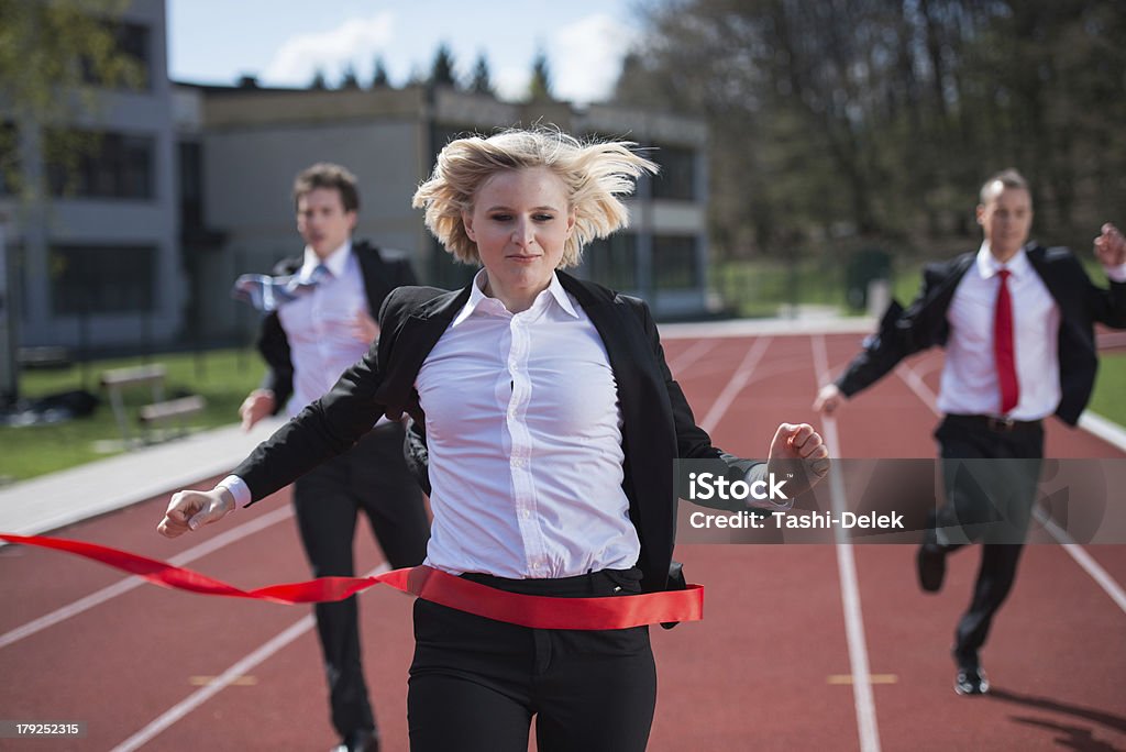 Der Gewinner in business - Lizenzfrei Anzug Stock-Foto