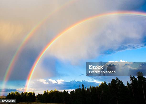 Double Rainbow Stock Photo - Download Image Now - Double Rainbow, Rainbow, Cloud - Sky