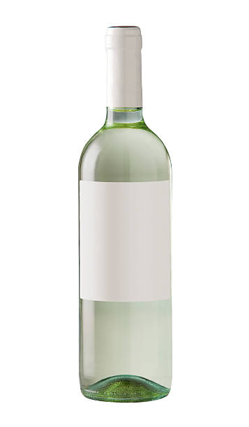 istock Wine bottle isolated with blank label. 179253315